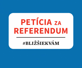 Aktuality / Petícia za referendum  - foto